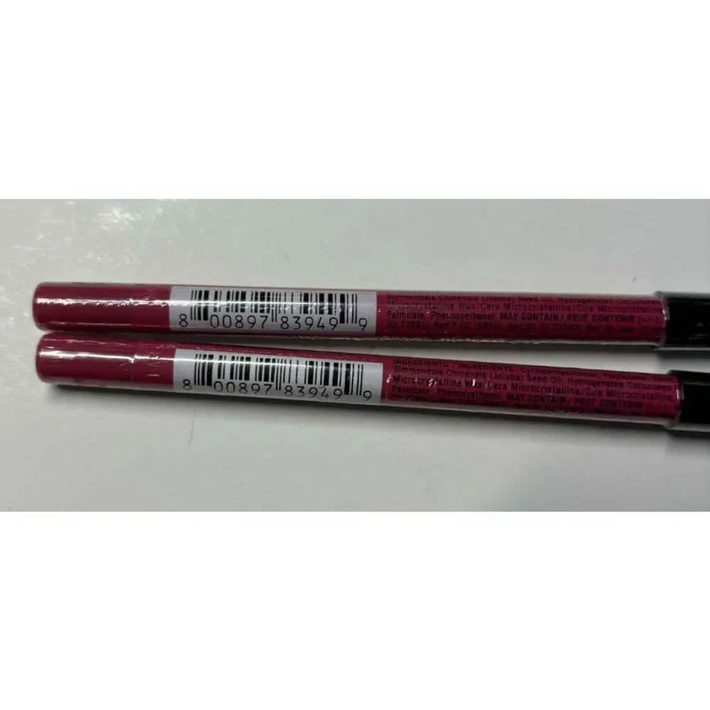 NYX Slide On Glide On Stay On Waterproof Lip Liner SLLP10 Sweet Pink Lot of 2